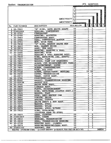 Transmission Page 2 Diagram and Parts List for 6745A71  Norge Washer