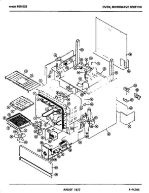 03 - Page 1 Diagram and Parts List for 610002  Amana Range