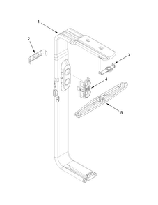 Upper Wash And Rinse Parts Diagram and Parts List for MDBH980AWS1  Maytag Dishwasher