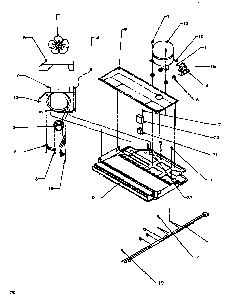 Compressor Compartment Diagram and Parts List for TG18R3L-P1181711WL  Amana Refrigerator