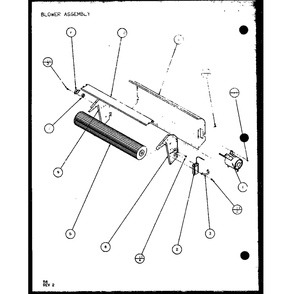 Blower Assembly 3 Diagram and Parts List for PTC07300ER P9812501R Amana Air Conditioner