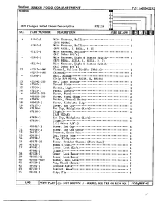 Fresh Food Compartment Page 3 Diagram and Parts List for 17694  Maytag Refrigerator