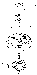 Transmission Assembly And Balance Ring Diagram and Parts List for NA3612L33628  Speed Queen Washer