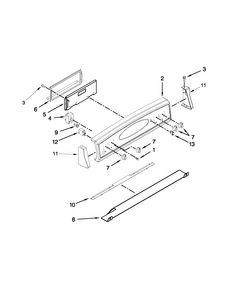 Control Panel Parts Diagram and Parts List for MES5752BAB16  Maytag Range