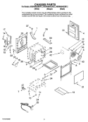 CHASSIS PARTS Diagram and Parts List for MGRH865QDB12  Maytag Range