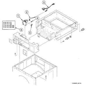 Coin Drop Diagram and Parts List for SWFT73WN  Speed Queen Washer