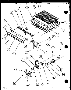 Controls Diagram and Parts List for TR18QB2L-P1111308WL  Amana Refrigerator