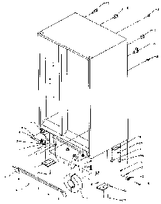 Cabinet Hardware Diagram and Parts List for SXDE27N-P1162206W  Amana Refrigerator