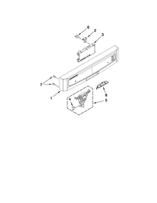 Control Panel And Latch Parts Diagram and Parts List for MDB7749AWW0  Maytag Dishwasher
