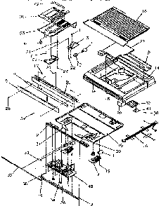 Divider Block Diagram and Parts List for TR21S4L-P1196103WW  Amana Refrigerator