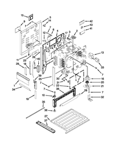 Chassis Parts Diagram and Parts List for JES9860CAS00  Jenn-Air Range