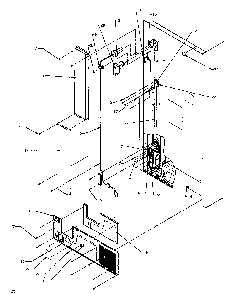 Cabinet Back Diagram and Parts List for TX25R4E-P1175402WE  Amana Refrigerator