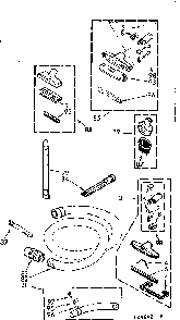 Attachment Parts Diagram and Parts List for 11624602  Kenmore Canister Vacuum