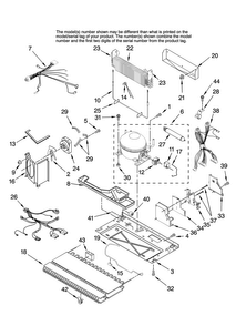Unit Parts Diagram and Parts List for MFD2562VEW10  Maytag Refrigerator