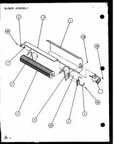 Blower Assembly (ptc15300er/p9812522r) (ptc15400er/p9872222r) Diagram and Parts List for PTC07300ER P9882501R Amana Air Conditioner
