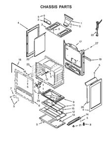 Chassis Parts Diagram and Parts List for AGR6303MFS0  Amana Range