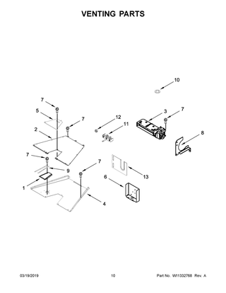 Venting Parts Diagram and Parts List for JDRP636HM00  Maytag Range
