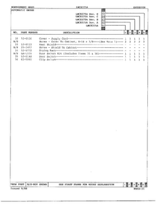 Gas Dryer Exterior Assembly Page 3 Diagram and Parts List for 8375A REV D Norge Dryer