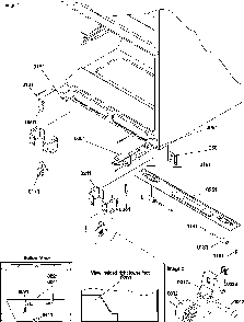 Insulation & Roller Assembly Diagram and Parts List for BH20S5W-P1196503WW  Amana Refrigerator