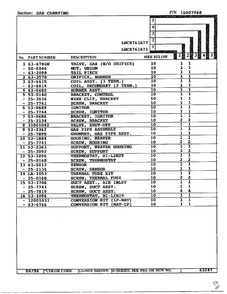 Gas Carrying Page 2 Diagram and Parts List for LNC-8761A77  Maytag Dryer