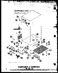 Section 21 Diagram and Parts List for TC18N-A-P60303-59WA  Amana Refrigerator