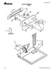 Part Location Diagram of WPW10429629 Whirlpool Control Panel