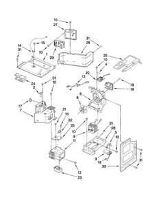 Oven Interior Parts Diagram and Parts List for JMW8527DAW27  Jenn-Air Microwave Oven Combo