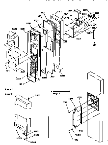 Freezer Door Diagram and Parts List for SMD21TBW-P1193911WW  Amana Refrigerator