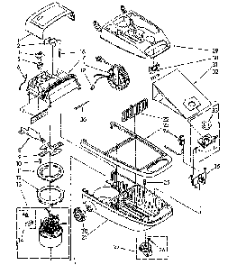 Vacuum Cleaner Diagram and Parts List for 1162632080  Kenmore Canister Vacuum