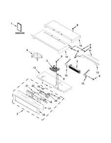 Control Panel Parts Diagram and Parts List for JJW3430DP01  Jenn-Air Wall Oven