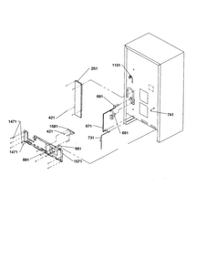 Cabinet Back Diagram and Parts List for BRF20VCPE-P1321306XE  Amana Refrigerator