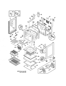Body Diagram and Parts List for CRE3895PWA  Crosley Range