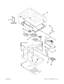 Cooktop Parts Diagram and Parts List for JEC4536BB00  Jenn-Air Cooktop