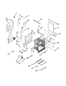 Chassis Parts Diagram and Parts List for MET8820DS01  Maytag Range