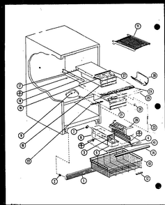 Section 16 Diagram and Parts List for BR20N-P7812526W  Amana Refrigerator