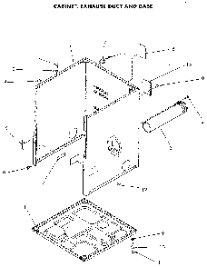 Cabinet And Mech. Base Diagram and Parts List for NG8839W53931  Speed Queen Dryer