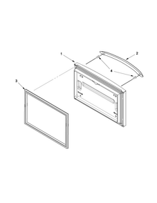 Freezer Door Diagram and Parts List for MFF2558VEB8  Maytag Refrigerator