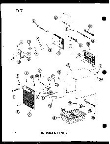 Dehumidifier Parts Diagram and Parts List for DH22-22W P69242-1R Amana Dehumidifier
