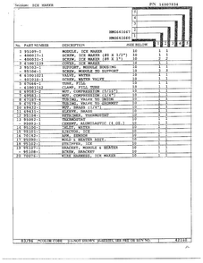 Ice Maker Page 2 Diagram and Parts List for HMG641667  Admiral Refrigerator