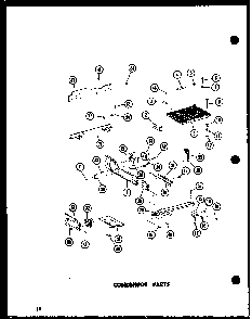 Condensor Parts Diagram and Parts List for SRI19E-L-P74100-5WL  Amana Refrigerator