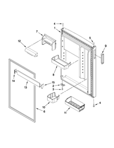 Part Location Diagram of W10395361 Whirlpool HOLDER-BEV