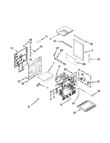 Chassis Parts Diagram and Parts List for MGT8885XS04  Maytag Range
