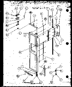 Freezer Door Diagram and Parts List for SZDE27MPL-P1124403WL  Amana Refrigerator