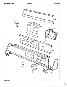 Part Location Diagram of 53-0321 Maytag CONTROL SHIELD