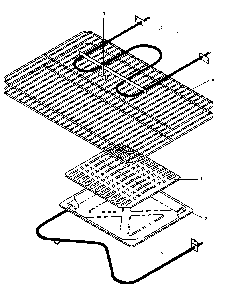 Oven Components Diagram and Parts List for CARR589W P1142453NW Amana Range