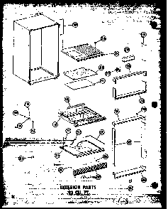 Section 9 Diagram and Parts List for TD20W-P60303-62W  Amana Refrigerator