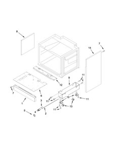 Chassis Parts Diagram and Parts List for JDRP536WP02  Jenn-Air Range