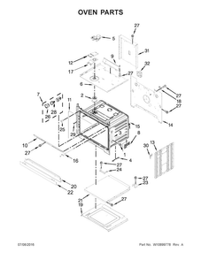 Oven Parts Diagram and Parts List for MEW9530FZ01  Maytag Wall Oven
