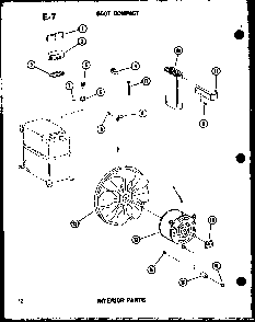 Scot Compact Diagram and Parts List for 113-3HEW P67231-20R Amana Air Conditioner