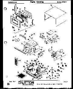 Replacement Parts Diagram and Parts List for 70 5000 Amana Microwave